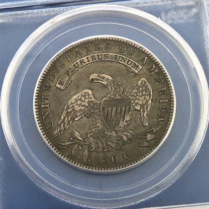 1836 Capped Bust Silver Half Dollar 50c Lettered Edge PCGS XF40 Early US Coin