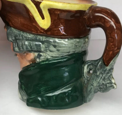 Vintage Royal Doulton Dick Turpin Mask Up Large Character Jug Mug A Mark England