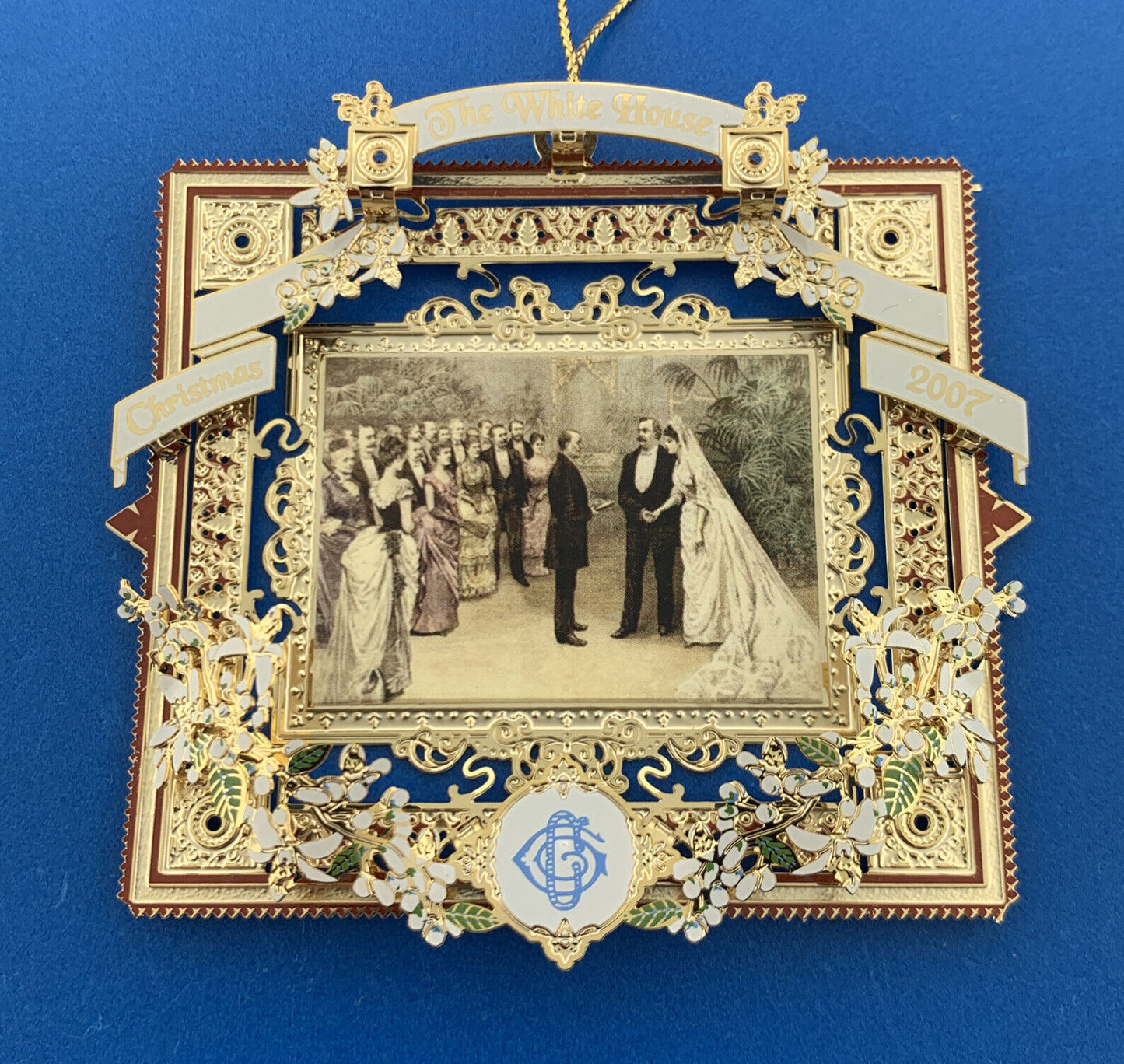 2007 White House Historical Association Grover Cleveland Era Christmas Ornament