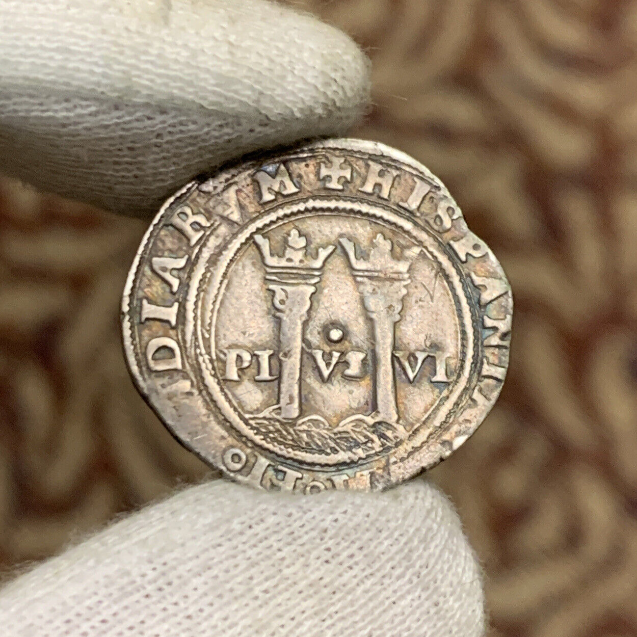 1542-55 Mexico Carlos And Joanna 1 Silver Real Mexico City ML Late Series