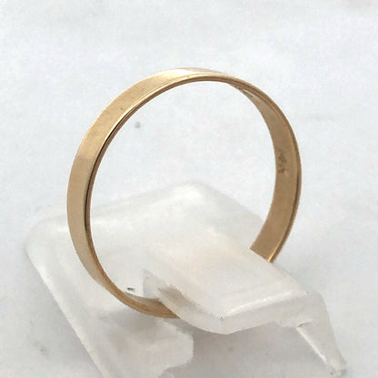 Designer CATBIRD 14K Yellow Gold Polished Flat Wedding Anniversary Band Ring