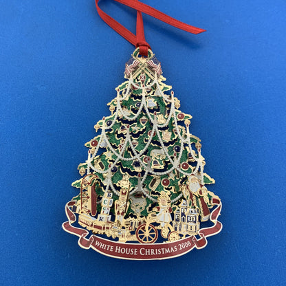 2008 White House Historical Association Harrison Era Tree Christmas Ornament