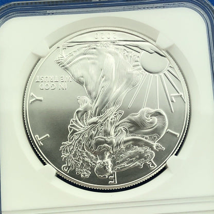 2020 U.S. State Series $1 American Silver Eagle NGC Mint State 70 Michigan Auto