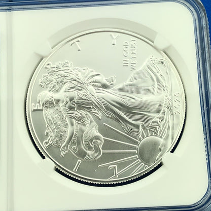 2020 U.S. State Series $1 American Silver Eagle NGC MS70 New Mexico 1 Oz w/COA