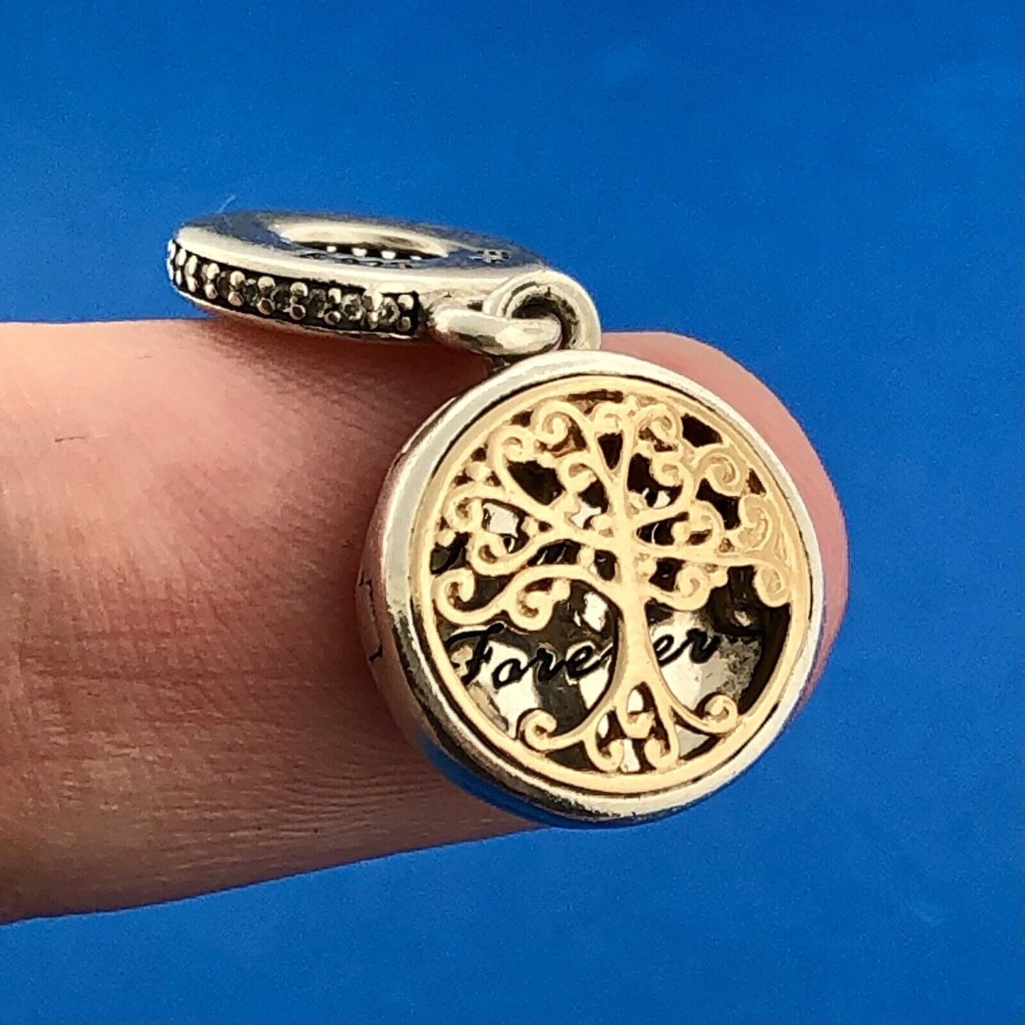 Authentic Pandora Sterling Silver 925 ALE Family Roots Charm 791988CZ