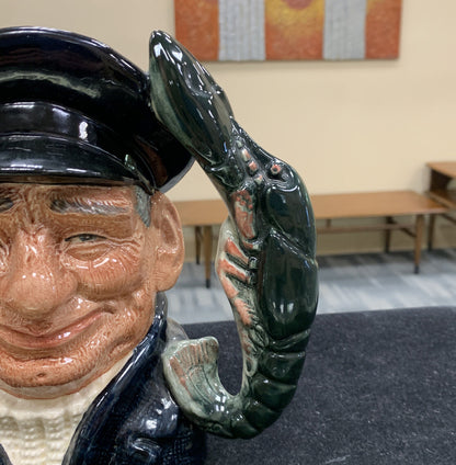 Royal Doulton & Co Large Toby Character Jug Mug Lobster Man Retired D6617 No Box