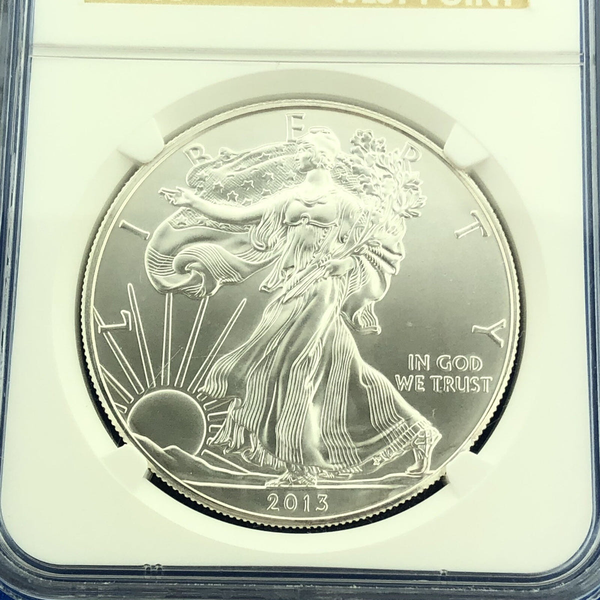 2013 W Silver Eagle 999 Fine Silver NGC MS 70 West Point Label Early Release