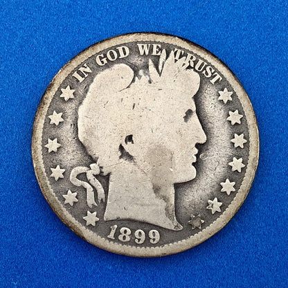 1899 O Silver Barber Half Dollar Better Key Date New Orleans Coin Rare Scarce