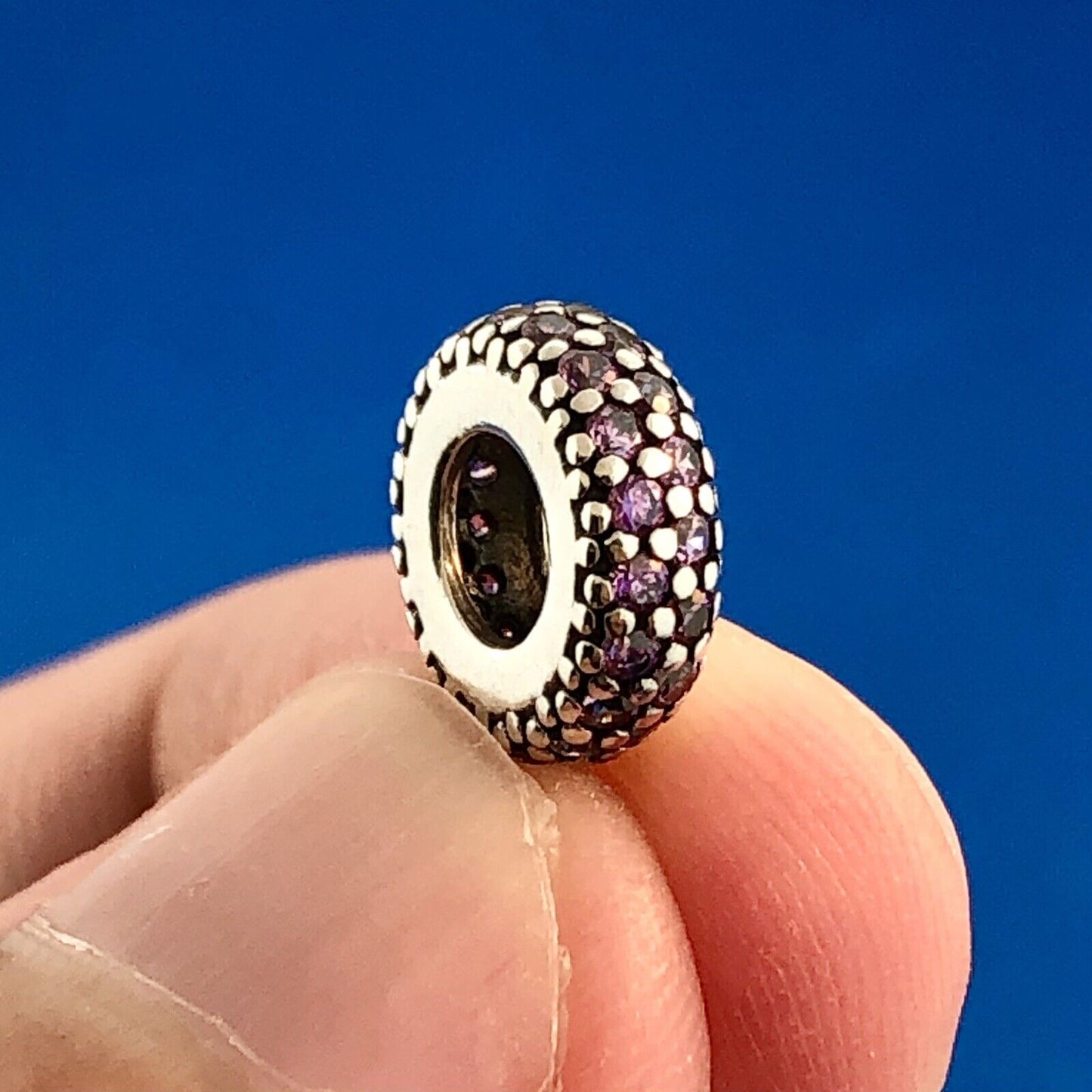 Authentic PANDORA 791359PCZ Sterling Silver 925 Pink CZ Inspiration Within Charm