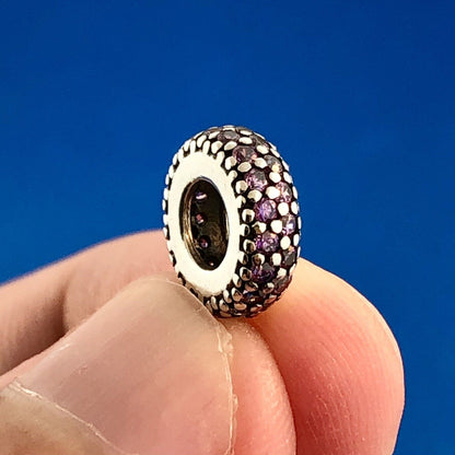 Authentic PANDORA 791359PCZ Sterling Silver 925 Pink CZ Inspiration Within Charm