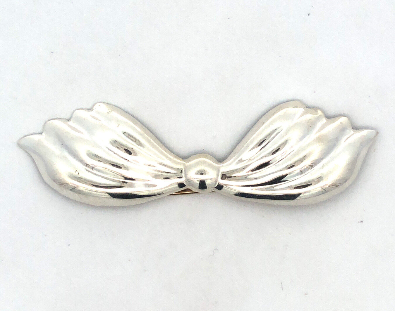 925 Sterling Silver Vintage Taxco TG-89 Mexico Bow Tie Hair Clasp Pin