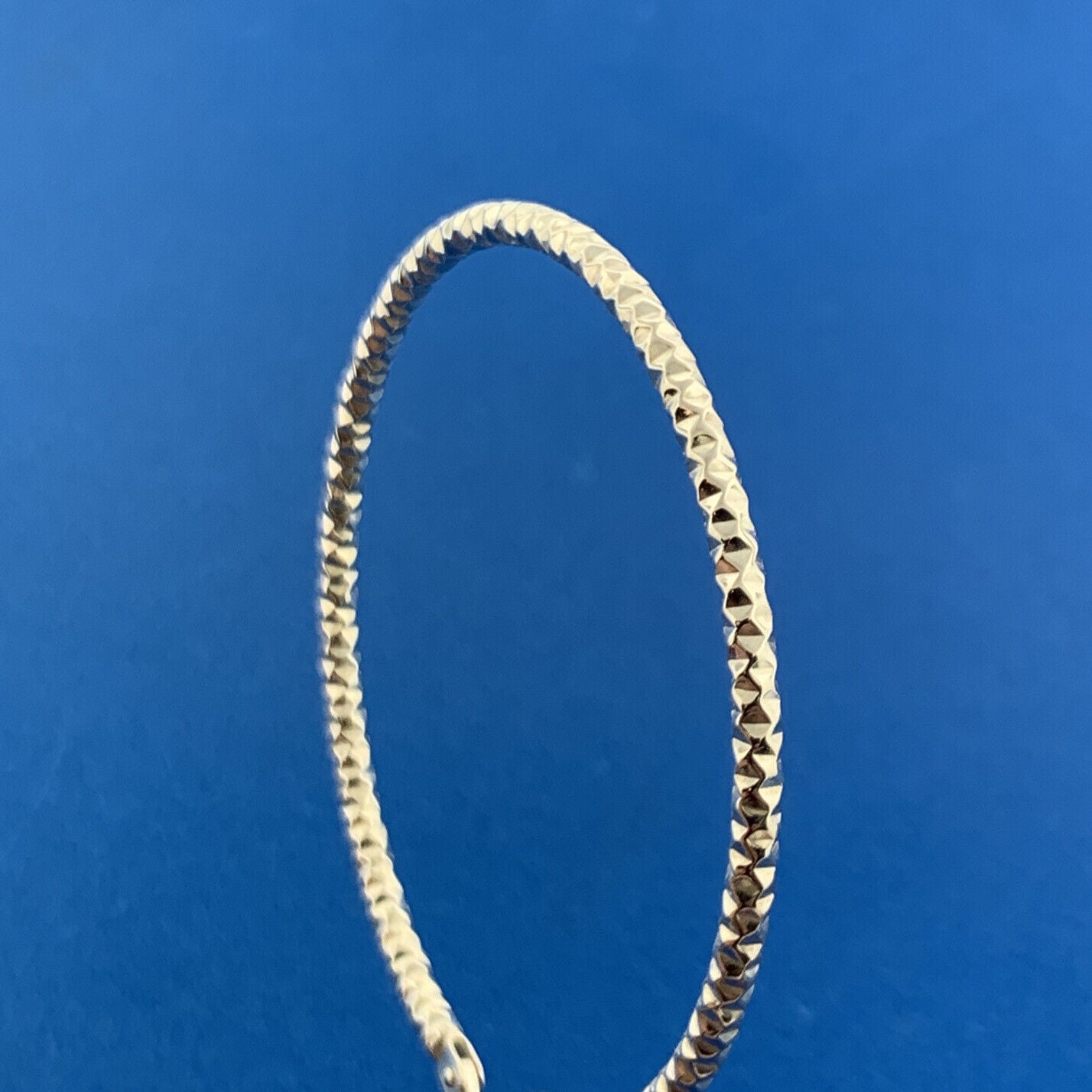 Designer Italy 925 Sterling Silver Classic Chic Fancy Etched Large Hoop Earrings