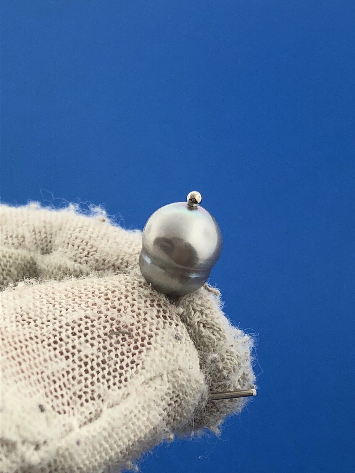 Honora Collection 925 Sterling Silver Oval Grey Pearl Drop Dangle Earrings