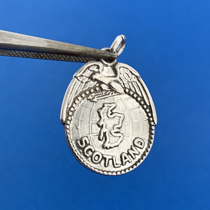 Vintage Designer 925 Sterling Silver Scotland Souvenir Bracelet Dangle Charm