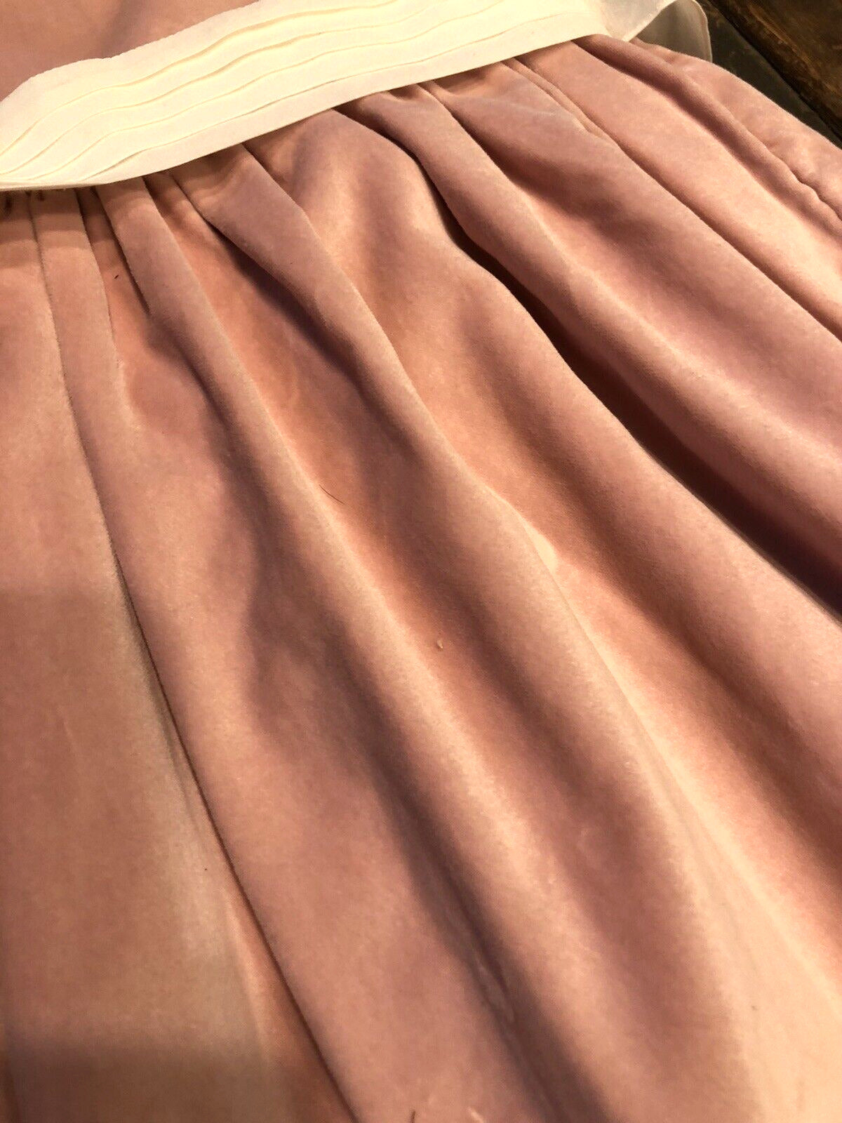 Sal & Pimenta Brushed Cotton Velour Dusty Rose Size 6T Girl's Lined Dress