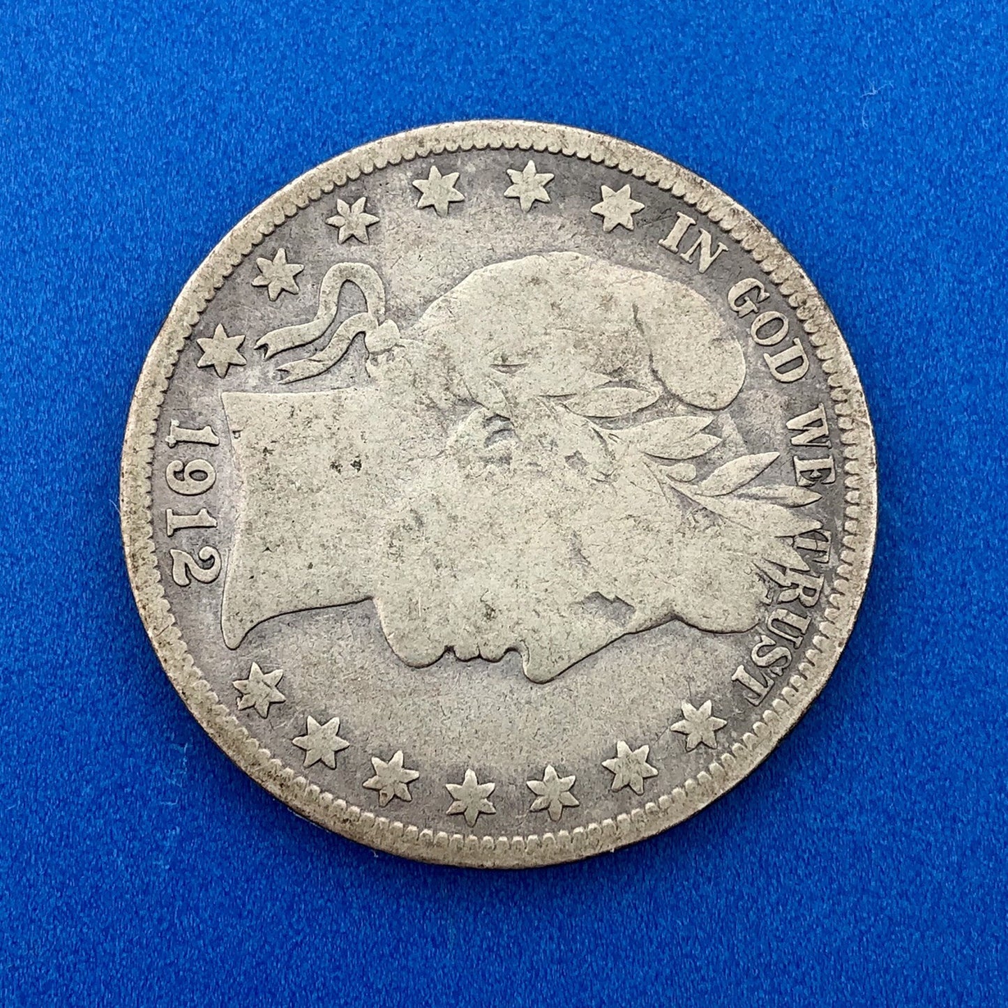 1912 S Silver Barber Half Dollar Better Key Date San Francisco Coin Rare Scarce