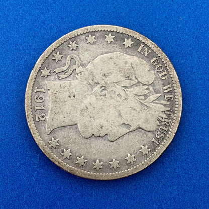 1912 S Silver Barber Half Dollar Better Key Date San Francisco Coin Rare Scarce