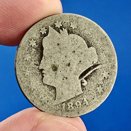 1894 P Liberty Head Nickel Five Cents 5c Better Key Rare Philadelphia Mint Coin