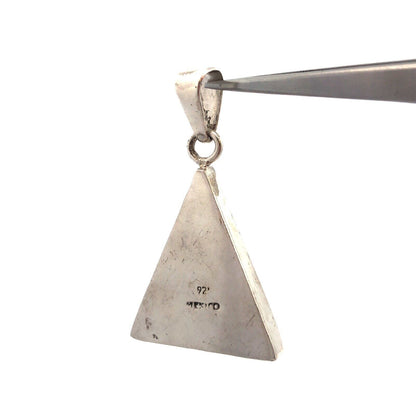 Designer Mexico 925 Sterling Silver Lapis Lazuli Jasper Turquoise Onyx Pendant