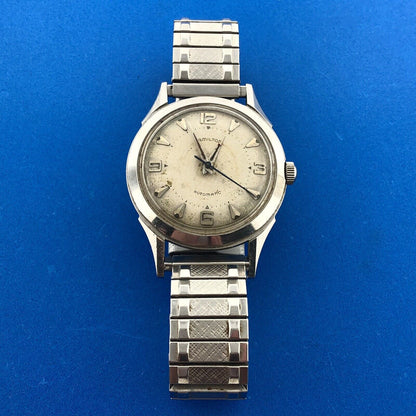 Mid Century Hamilton Automatic Mens Stainless Steel 17j Grade 661 Wrist Watch