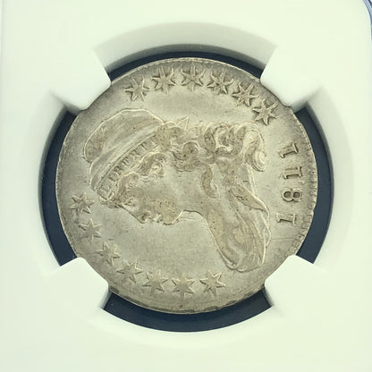 1811/10 Capped Bust Silver Half Dollar 50c Lettered Edge NGC XF Details Coin