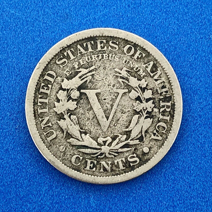 1897 P Liberty Head Nickel Five Cents 5c Better Key Rare Philadelphia Mint Coin