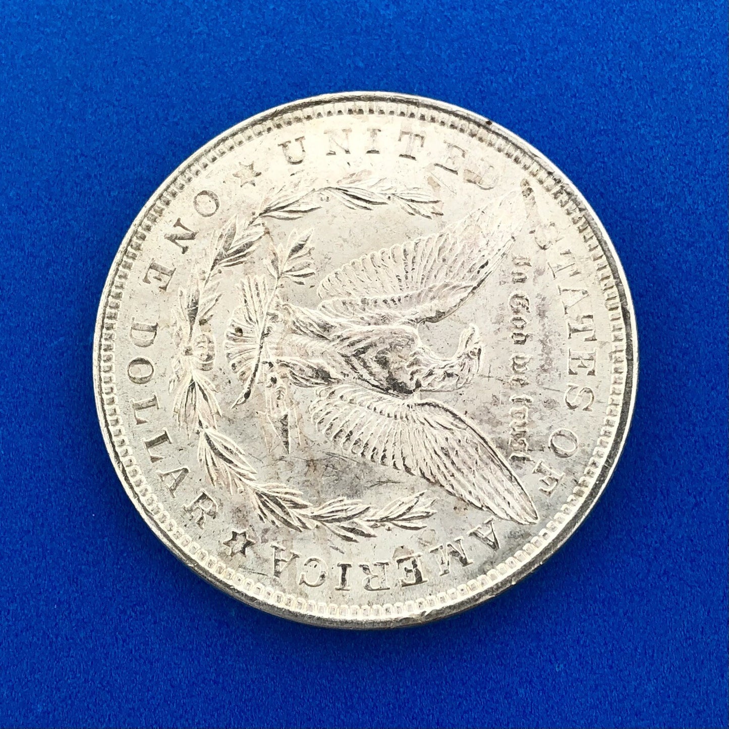 1921 P Morgan Silver Dollar $1 Last Year Issue Philadelphia Mint Coin White BU