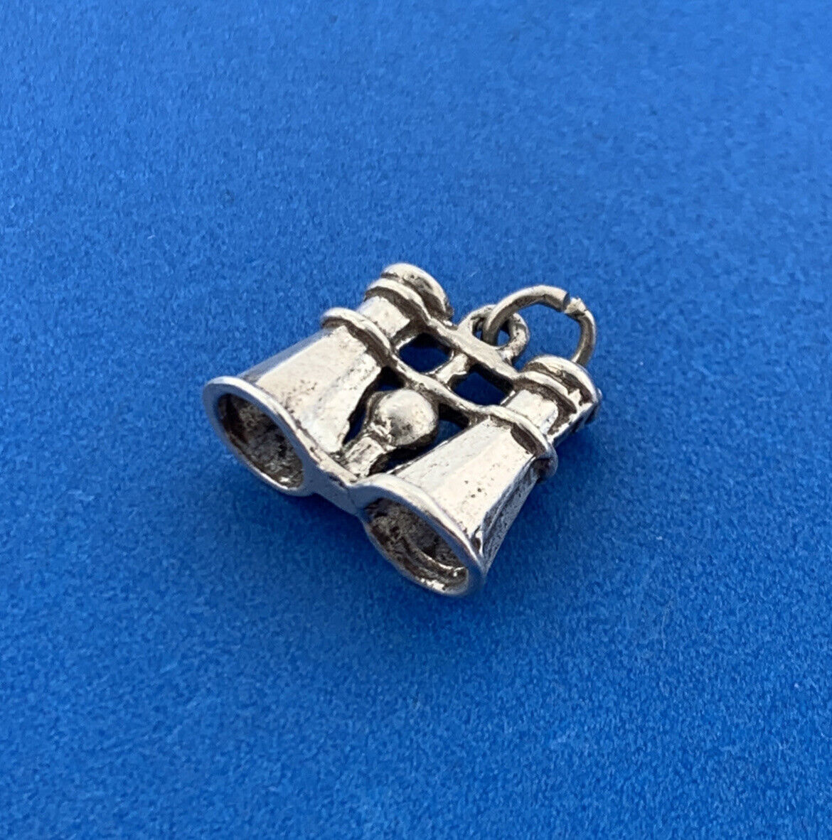Sterling Silver 925 Binoculars Bird Star Watching Hobby Bracelet Pendant Charm