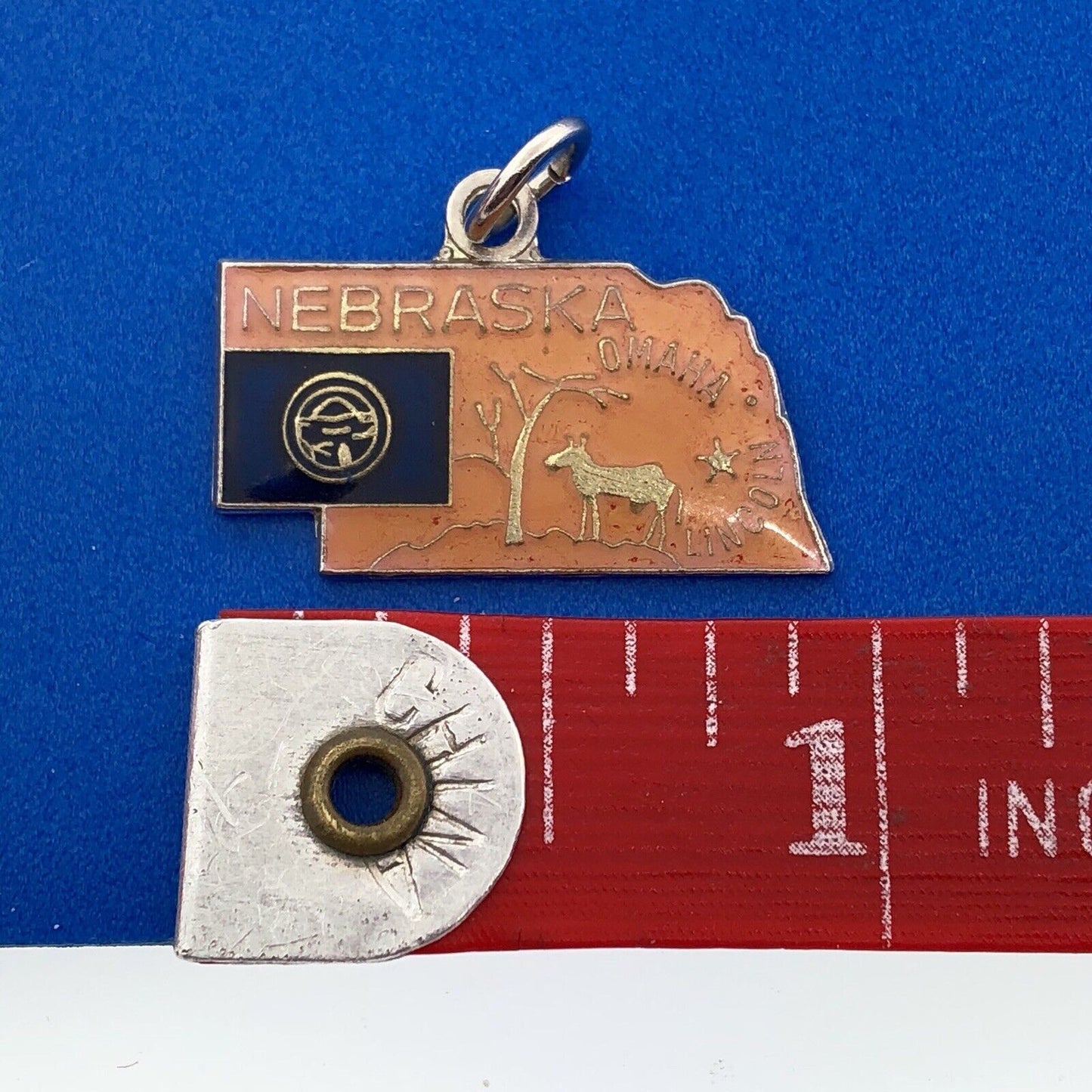 Sterling Silver State Charm - Nebraska