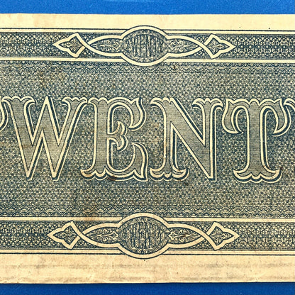1864 $20 Twenty Dollars Confederate States of America CSA Last Issue T-67 Curren