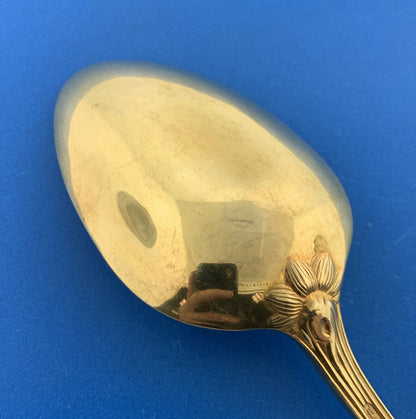 Tiffany & Co Vermeil Gold Washed Sterling Silver 925 Audubon Large Serving Spoon