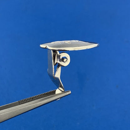 Vintage Siam Sterling Silver Nielloware Goddess Manimekhala Clip Earrings