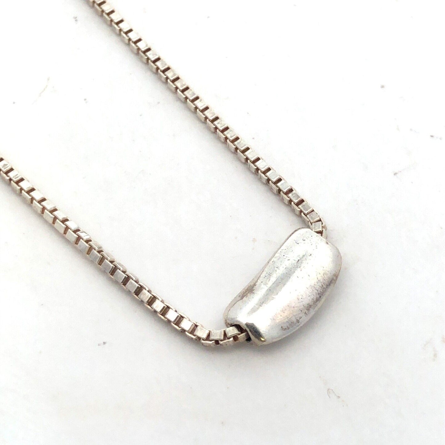 Mignon Faget 925 Sterling Silver Louisiana Collection Red Bean Pendant Necklace