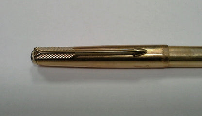 Parker Insignia Single Ball Point Pen 12k Rolled Gold In Original Box