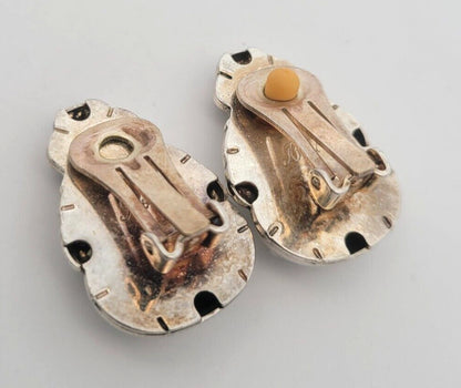 Mid Century Designer Best Silver Tone Snowman 3 Pc Brooch/Pendant & Clip Earring