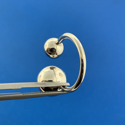 Designer 925 Sterling Silver Modernist Ball Adjustable Ring