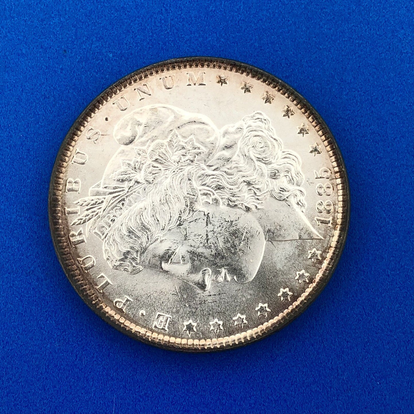1885 P Morgan Silver Dollar $1 Better Rare Key Philadelphia Mint Coin BU++