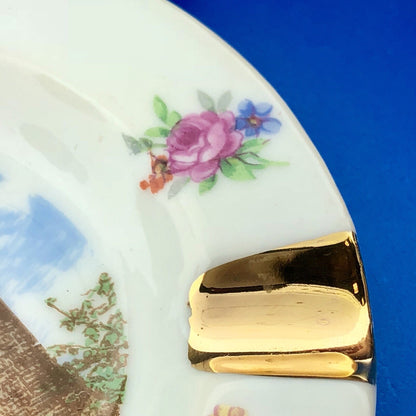 Vintage Limoges France Chateau Robert Le Diable Mouline Aux Souvenir Ashtray