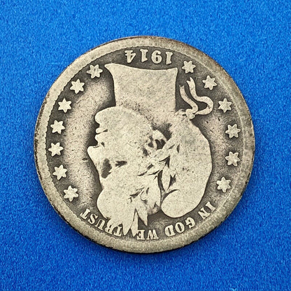 1914 S Silver Barber Quarter Better Key Date San Francisco Coin Rare Scarce