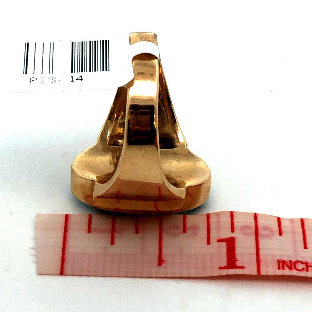 Calvin Begay Navajo 14K Yellow Gold Opal Onyx Storyteller Statement Ring