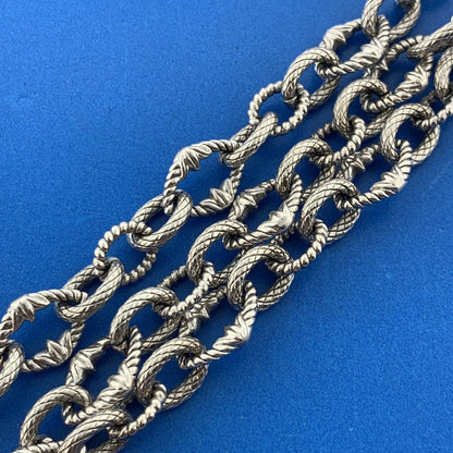 Judith Ripka 925 Sterling Silver Cubic Zirconia Triple Strand Toggle Bracelet