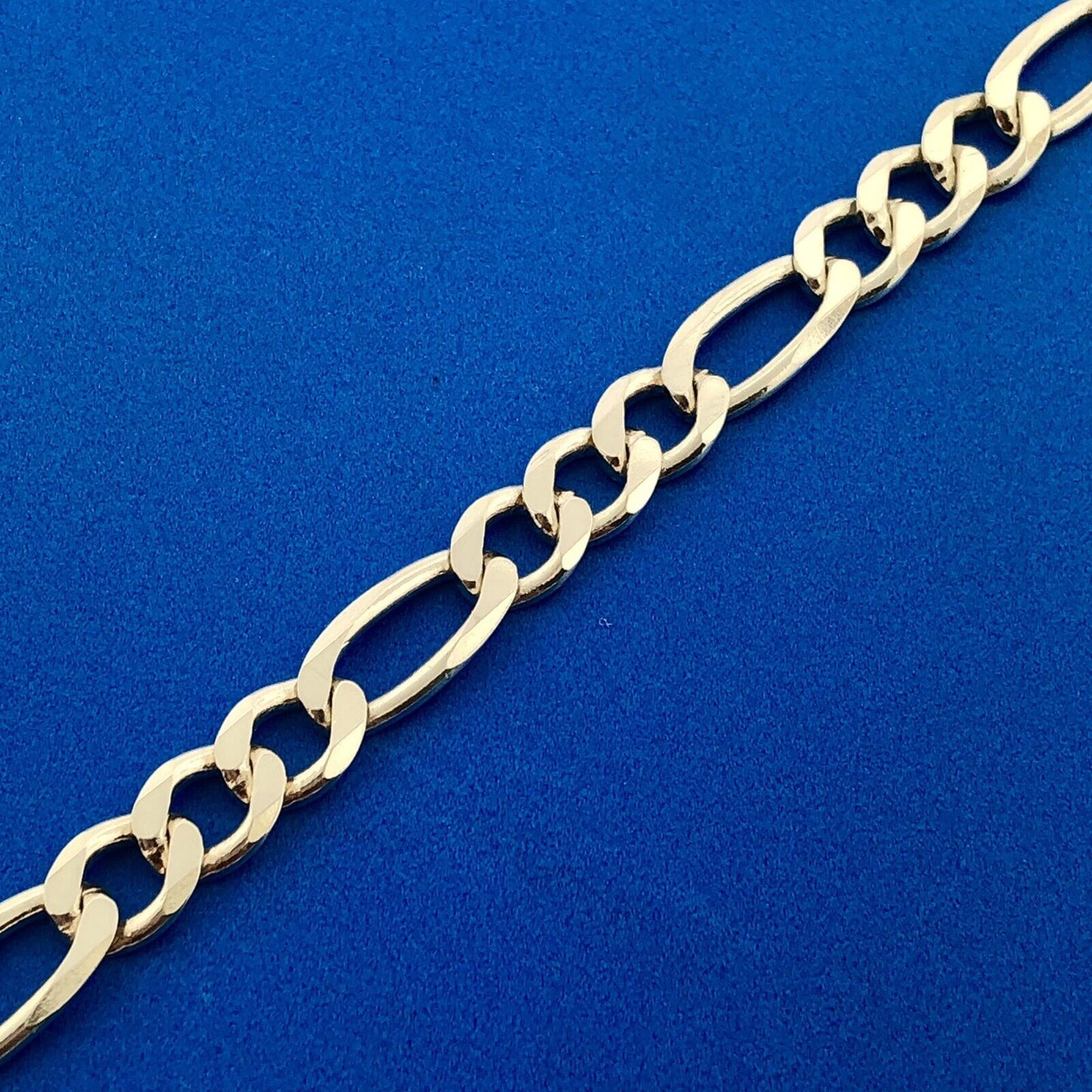 Milor Italy 925 Sterling Silver Unisex Figaro Link Statement Bracelet