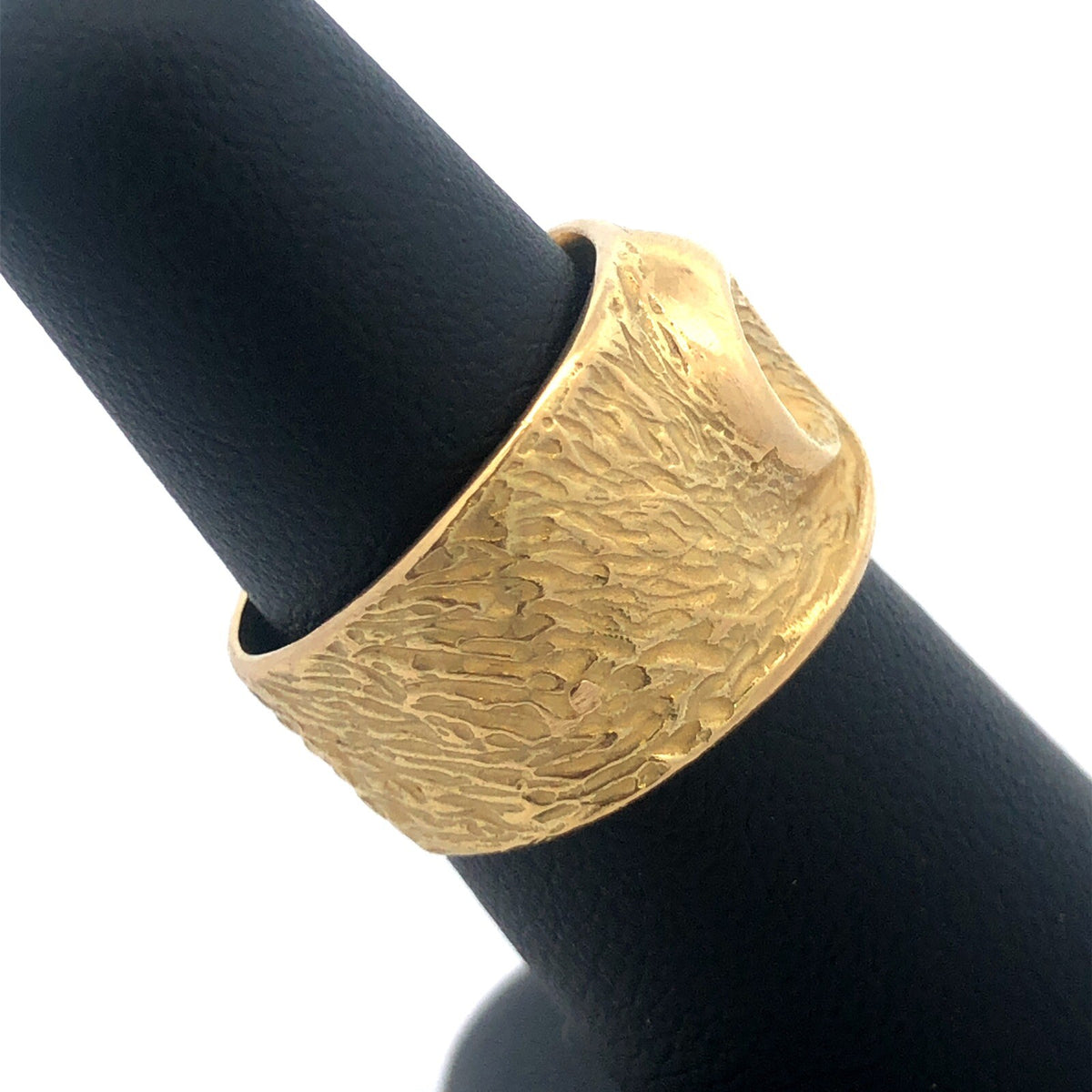 Designer Arabic 18K Yellow Gold Unisex 3D Bird's Eye Of The Storm Dramatic Ring