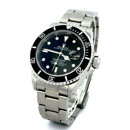 1999-2000 Rolex Submariner Date 16610 40mm Black Stainless Steel A Serial Watch