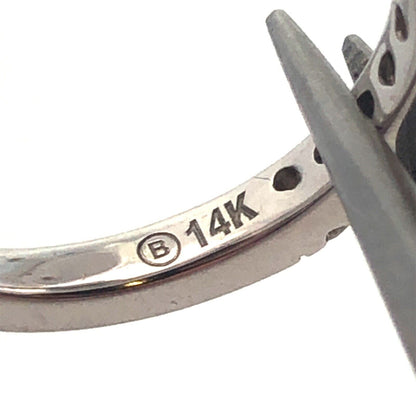 Zales 14K White Gold Diamond Duo Bypass Accented Engagement Promise Wedding Ring