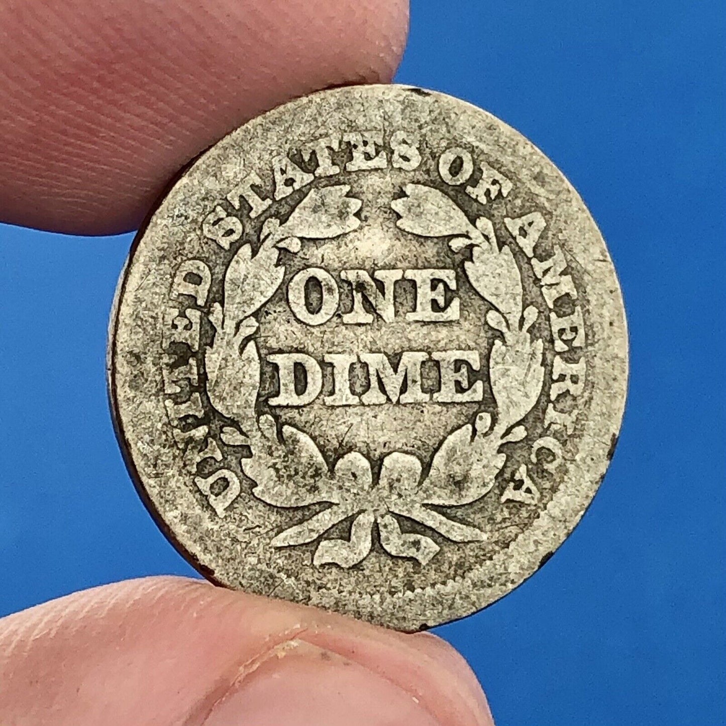 1854 P Seated Liberty Silver Dime 10c Better Key Philadelphia Mint Coin