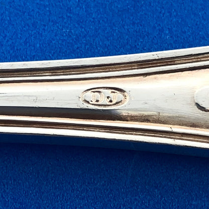 DJ Silver Plate Kings Pattern Oval Table Serving Spoon