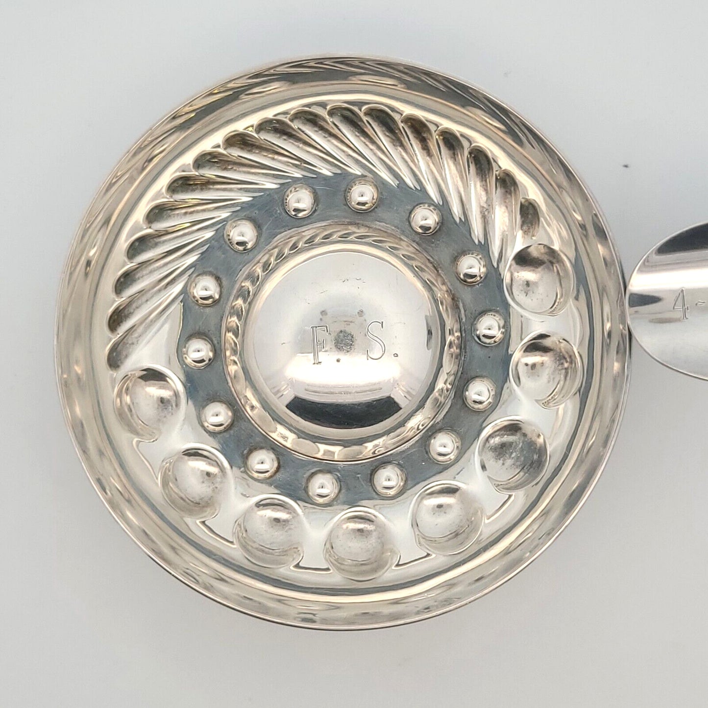 Christolfe Silver Plate Gallia Collecion Sommelier Tastevin  Barware Tasting Cup