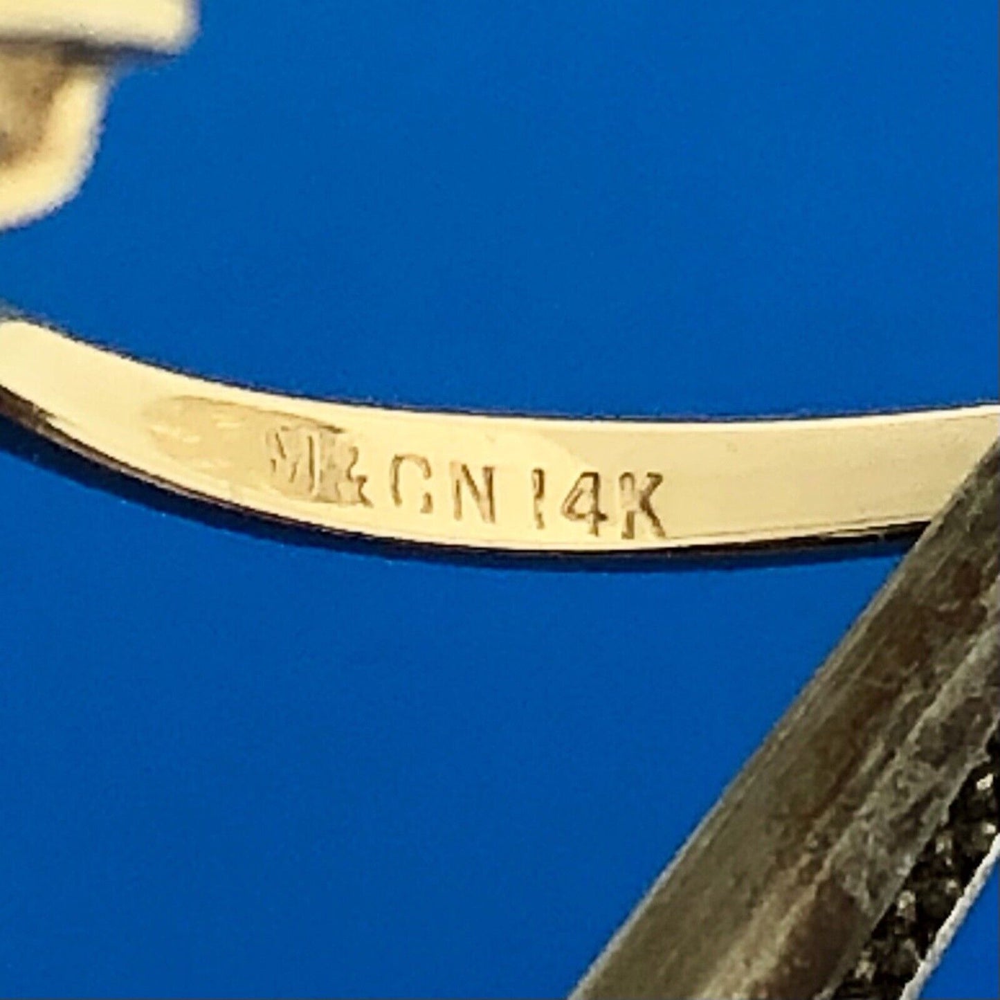 Vintage 14K Yellow Gold Oval Opal Cabochon Diamond Halo October Anniversary Ring