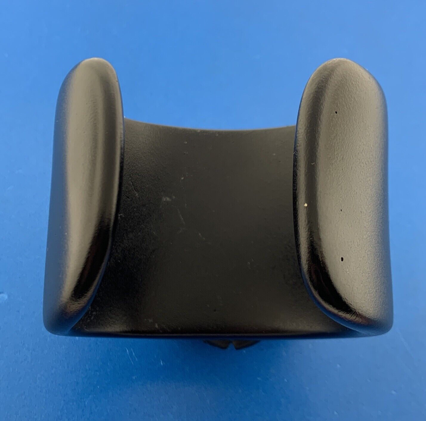 Mid Century Chunky Carved Black Lucite Rose Flower Statement Cuff Bracelet